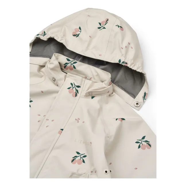 Set de lluvia de fibra reciclada Pedia | Rosa empolvado