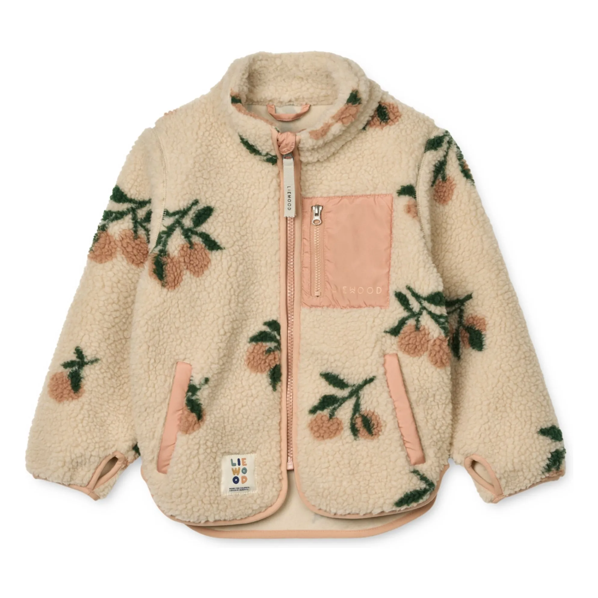 Liewood Cream Nolan Fishing Fleece Jacket Recycled Fiber