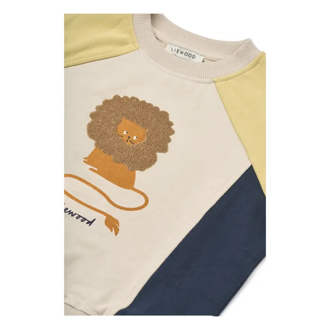 Felpa in cotone organico Aude Lion | Crema