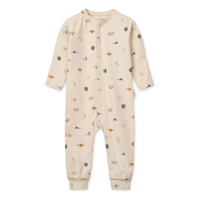 Pijama Birk de algodón orgánico | Crema