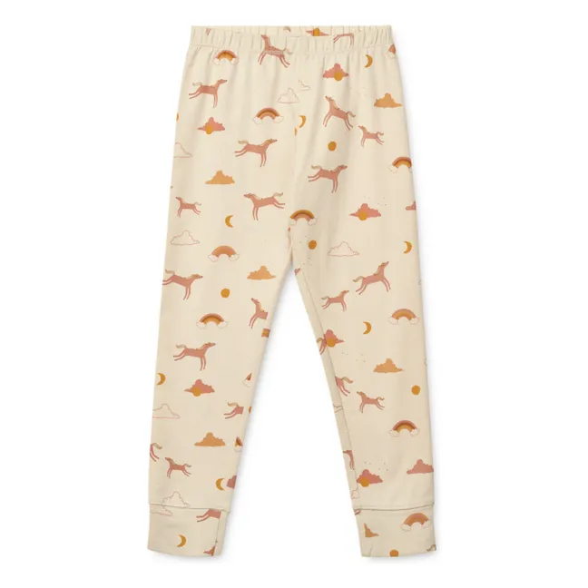 Pigiama in cotone biologico Wilhem Dream | Crema