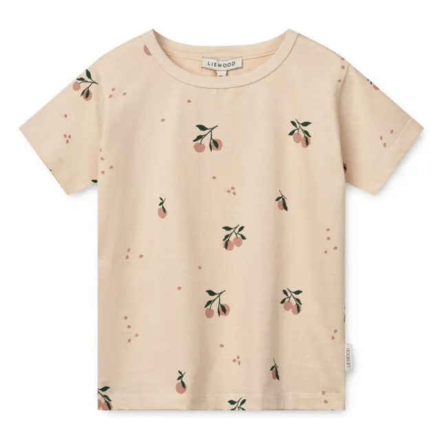 Camiseta de algodón ecológico Apia | Rosa empolvado