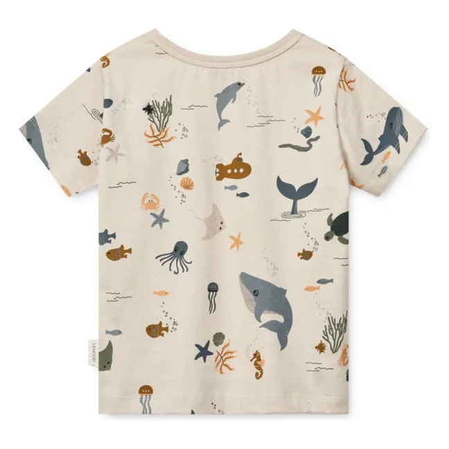 Camiseta de algodón ecológico Apia | Crudo