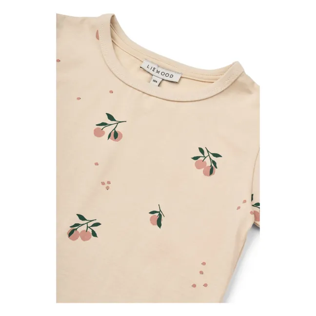 Camiseta de algodón ecológico Apia | Rosa empolvado