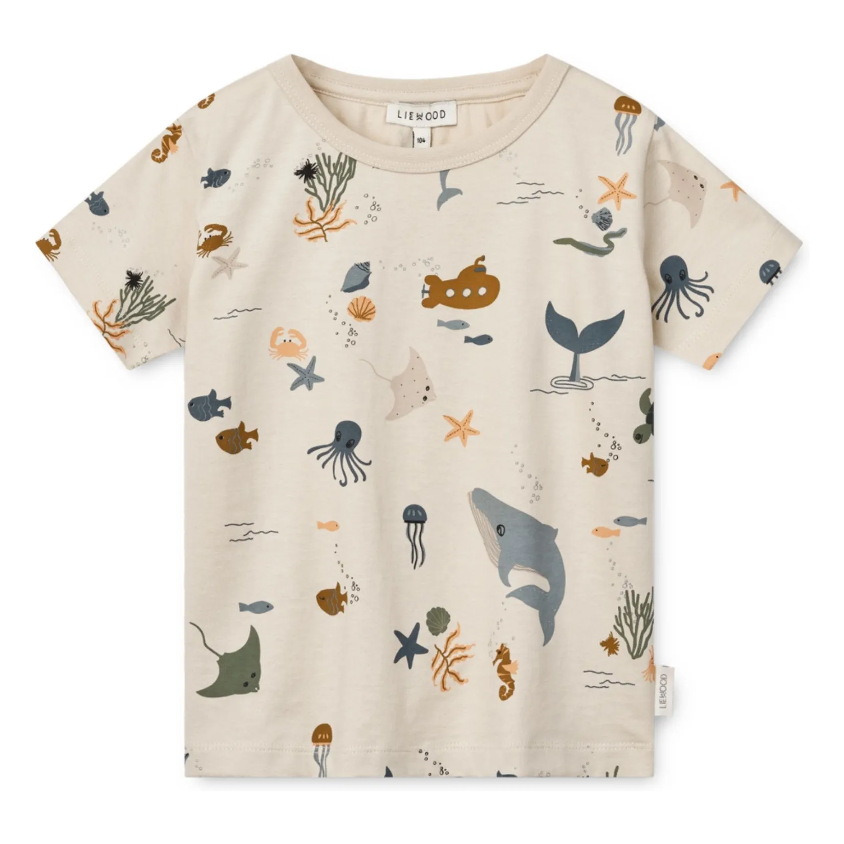 Liewood Ecru Apia Organic Cotton T-Shirt