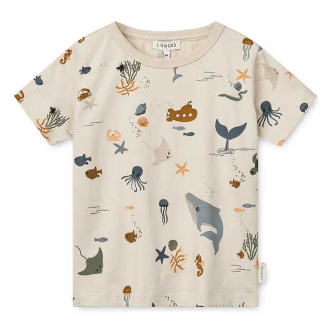 Camiseta de algodón ecológico Apia | Crudo