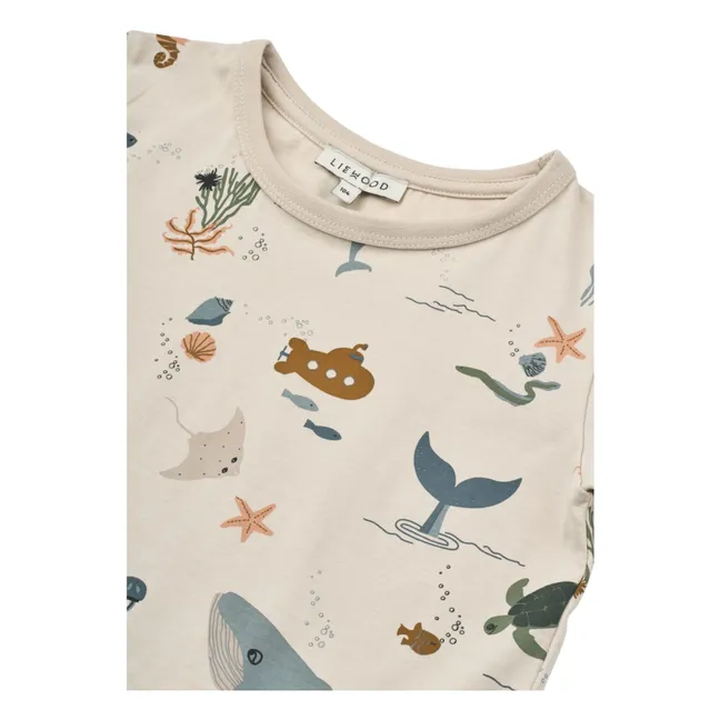 Camiseta de algodón ecológico Apia | Crudo