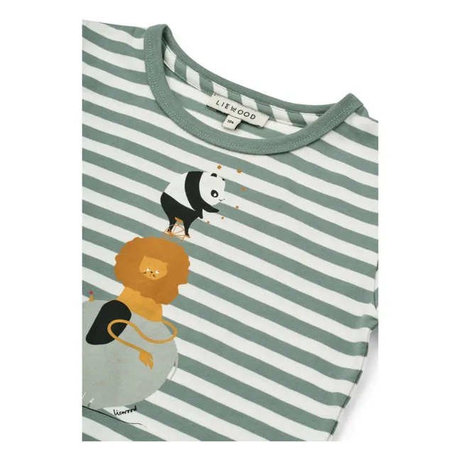 Camiseta de algodón ecológico Apia Circus | Verde Menta