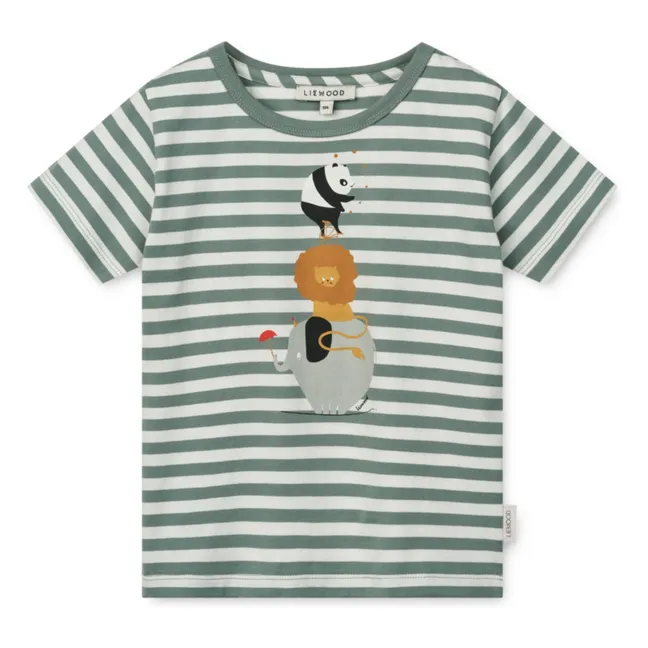 Camiseta de algodón ecológico Apia Circus | Verde Menta
