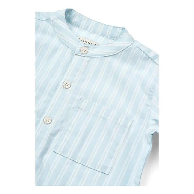 Kurta Ashton Coton Bio | Bleu ciel