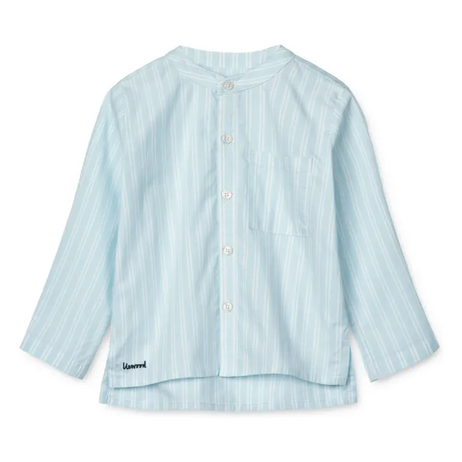 Kurta Ashton Coton Bio | Bleu ciel