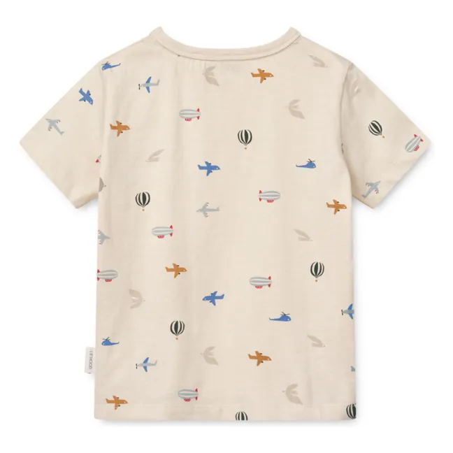 Camiseta de algodón orgánico Apia Aviator | Crema
