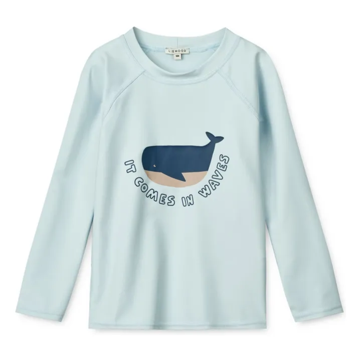 Camiseta con protección UV Noah Fibras recicladas | Azul Cielo- Imagen del producto n°0