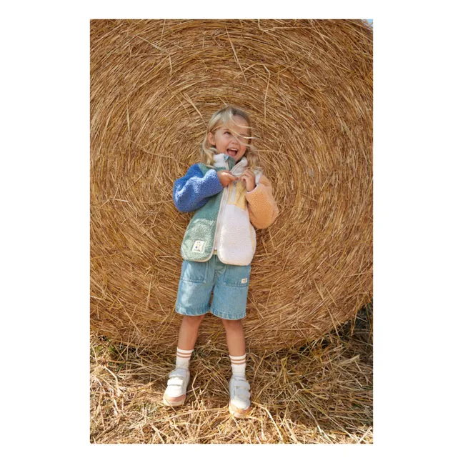 Pantalones cortos vaqueros de algodón ecológico Cesaria | Azul