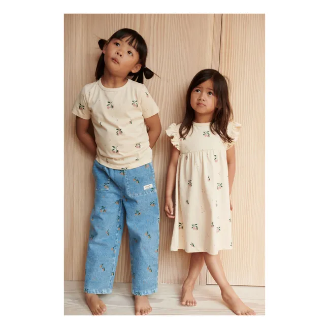 Abito Neveah in cotone biologico | Crema