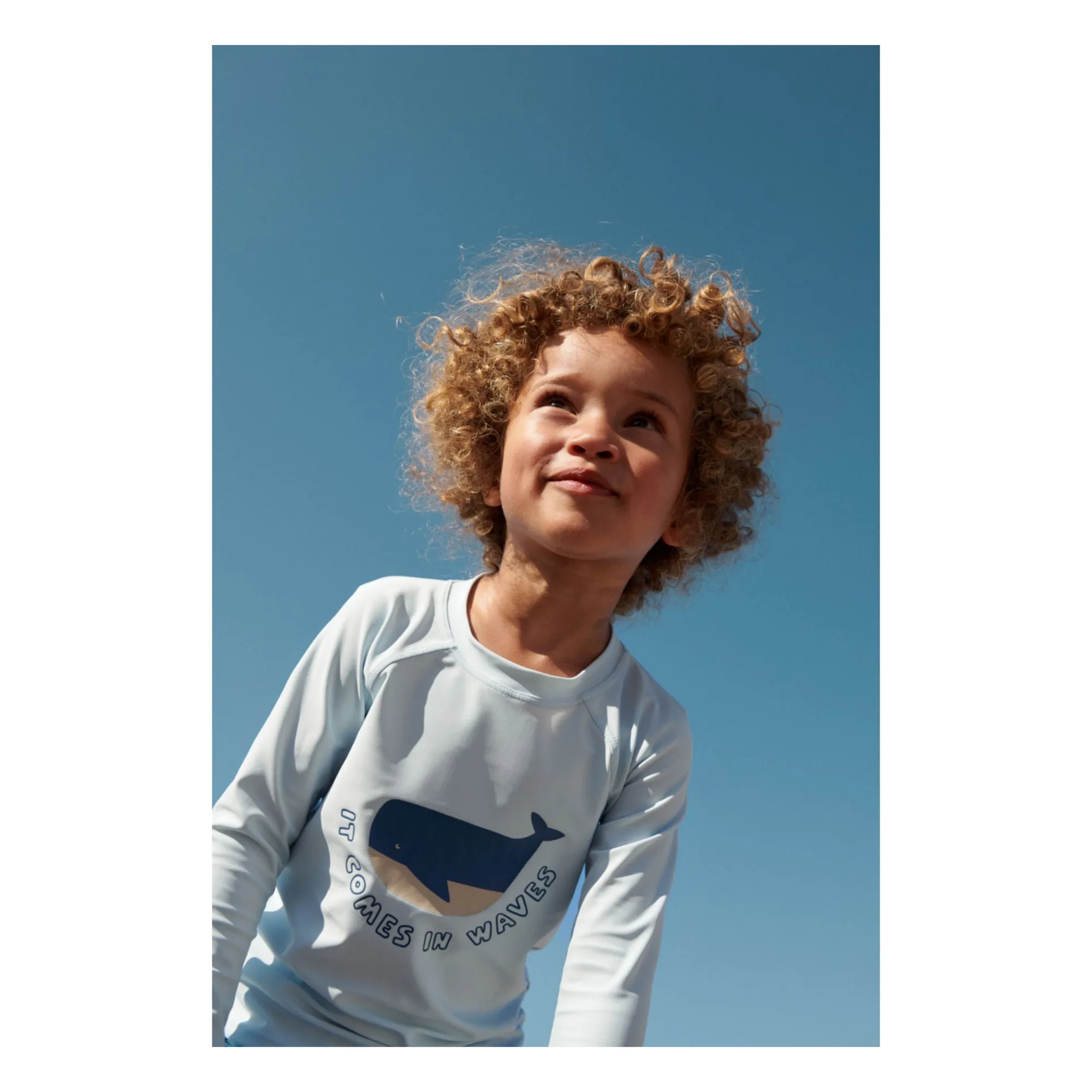 T-Shirt Anti-UV Noah Fibres Recyclées | Bleu ciel- Image produit n°1
