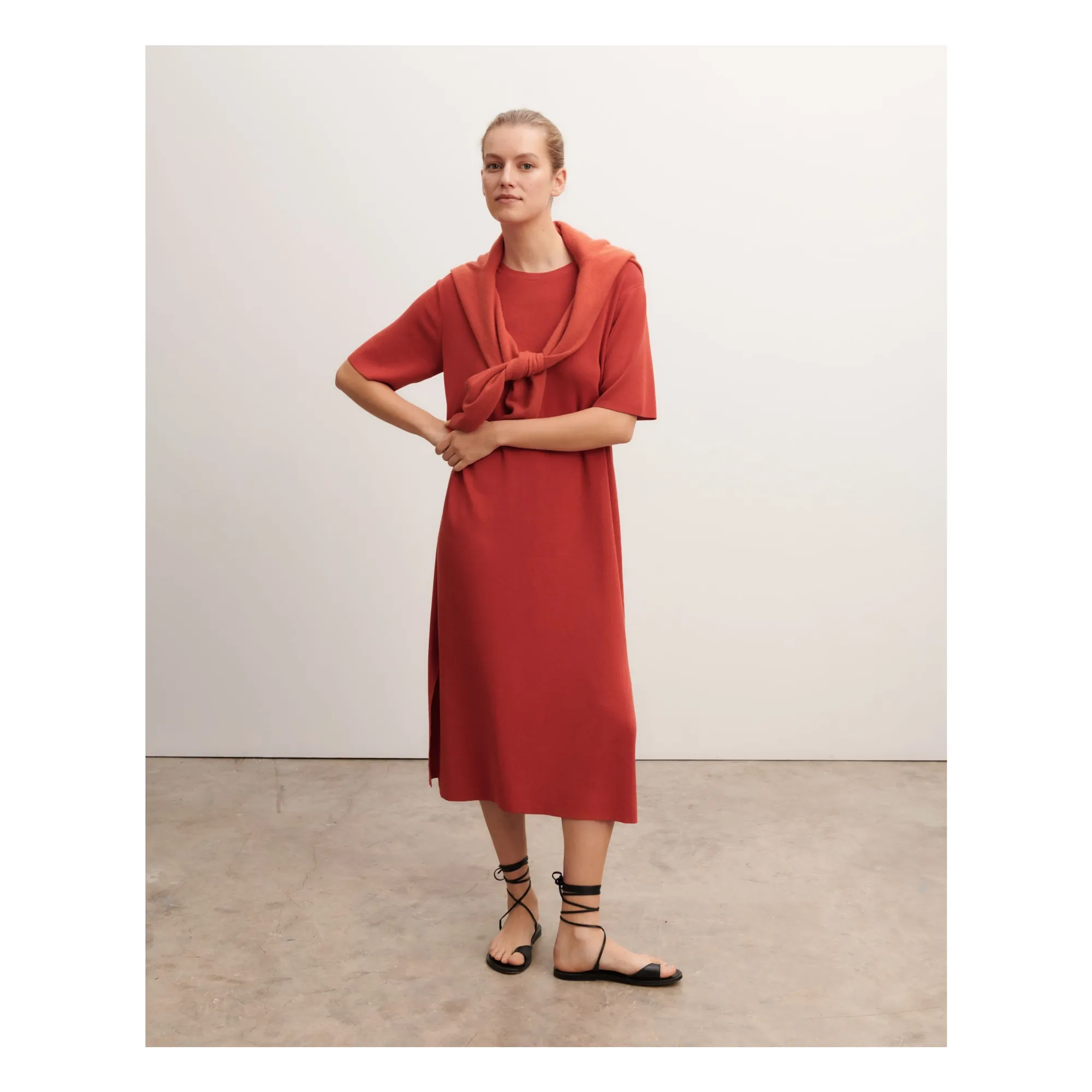 Vestido camiseta | Rojo- Imagen del producto n°1