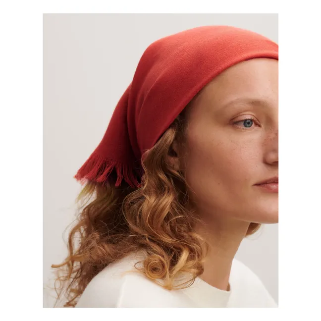 Mini Quadrat Twill Kaschmir | Rot