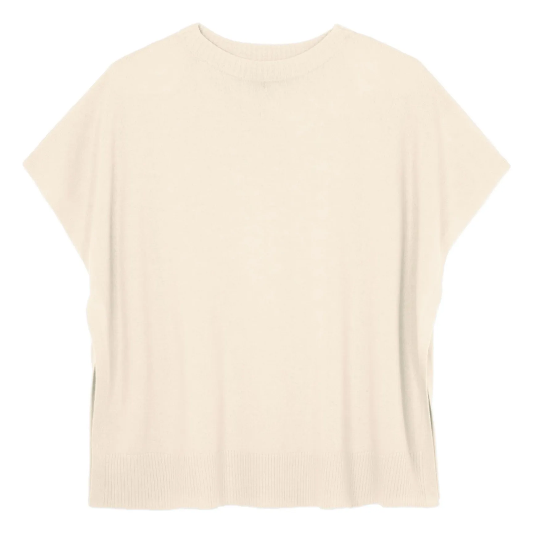 Bompard Women's Natural Cashmere Boatneck Poncho