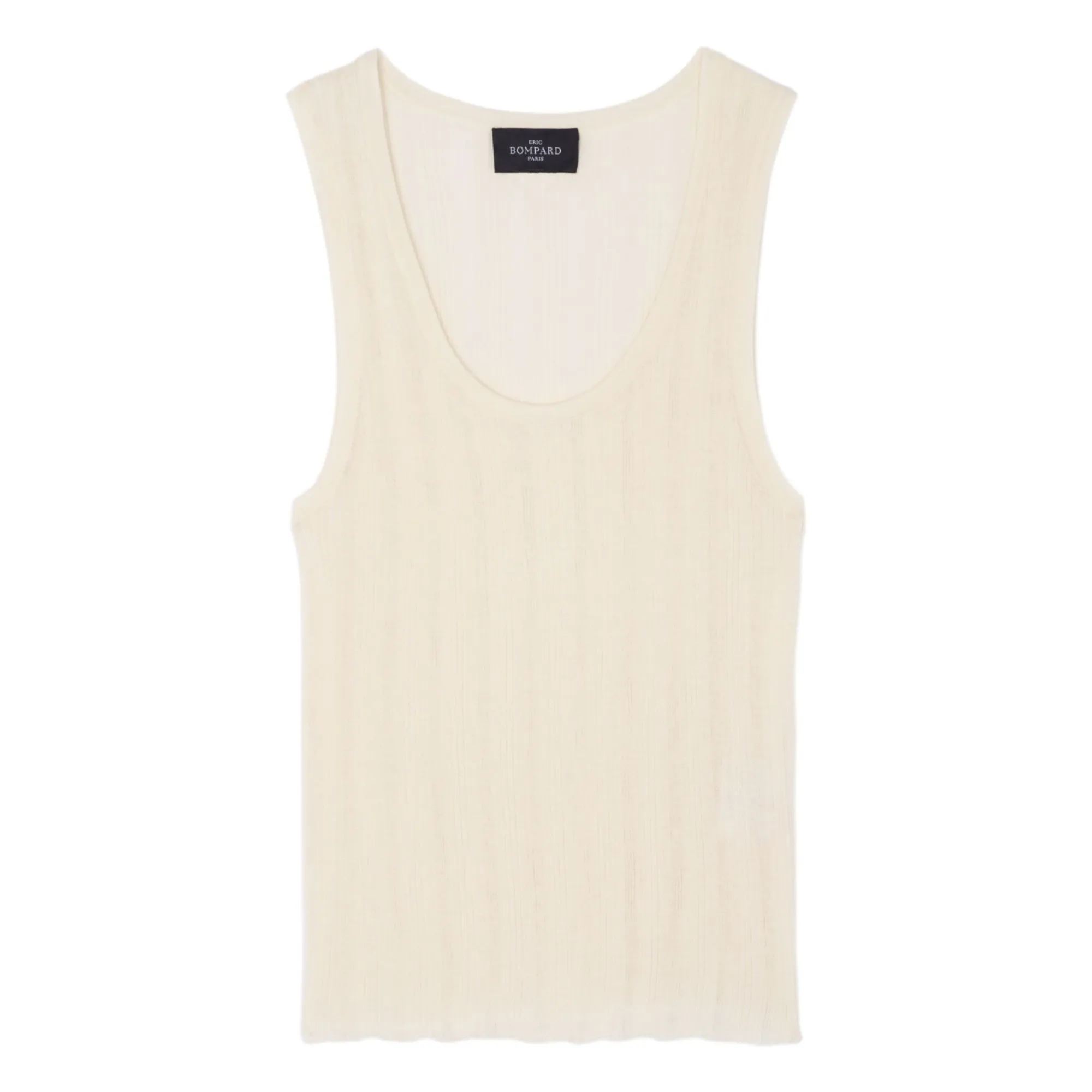 Débardeur Côtelé | Crème- Image produit n°0