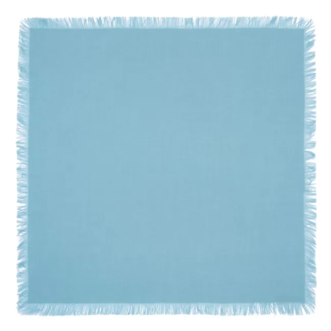 Mini Quadrat Twill Kaschmir | Blau