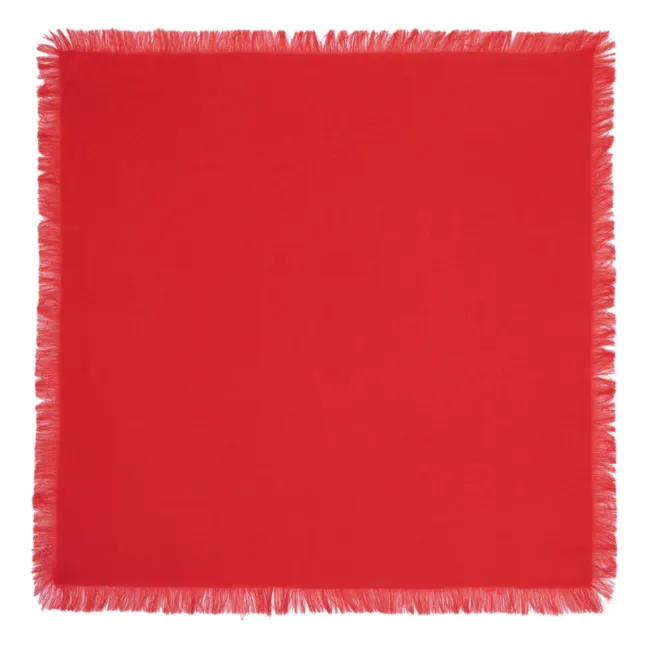 Mini Quadrat Twill Kaschmir | Rot