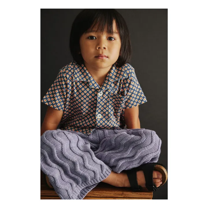 Chemise Sonny Fleurs | Bleu marine- Image produit n°2