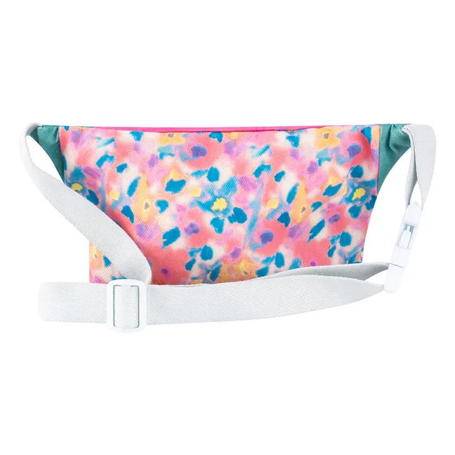 Borsa Banana a fiori | Rosa