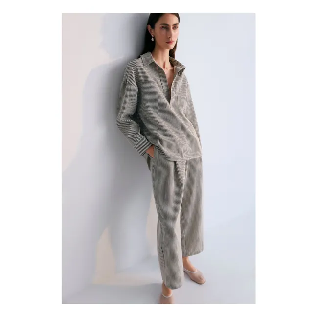 Bluse Pergamo Streifen - Damenkollektion | Navy