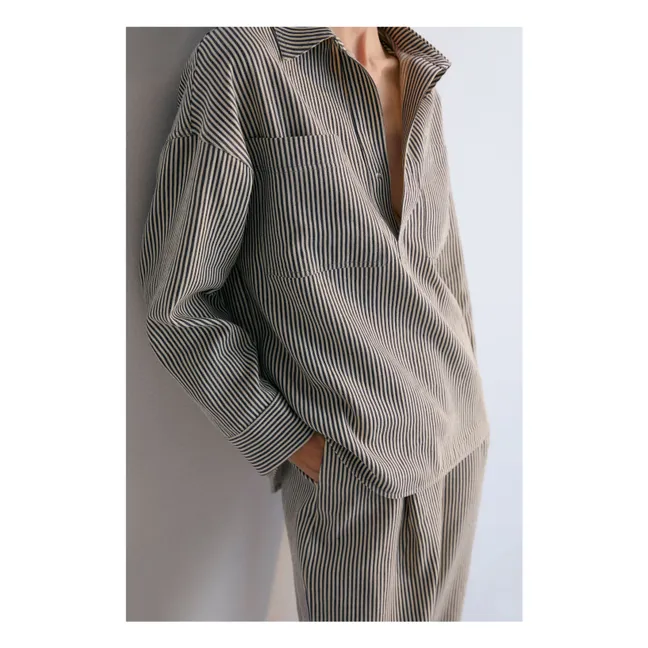 Blouse Pergamo Rayures - Collection Femme | Bleu marine