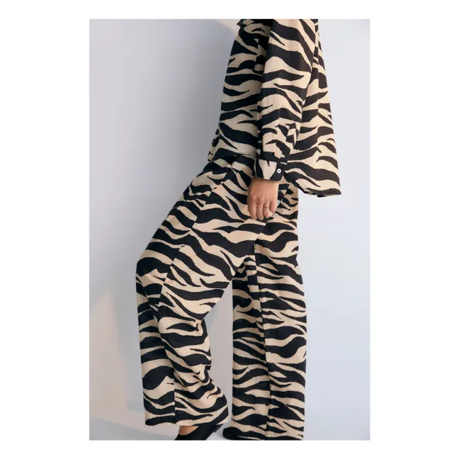 Pantalones Kavala Lino y algodón - Colección Mujer | Negro