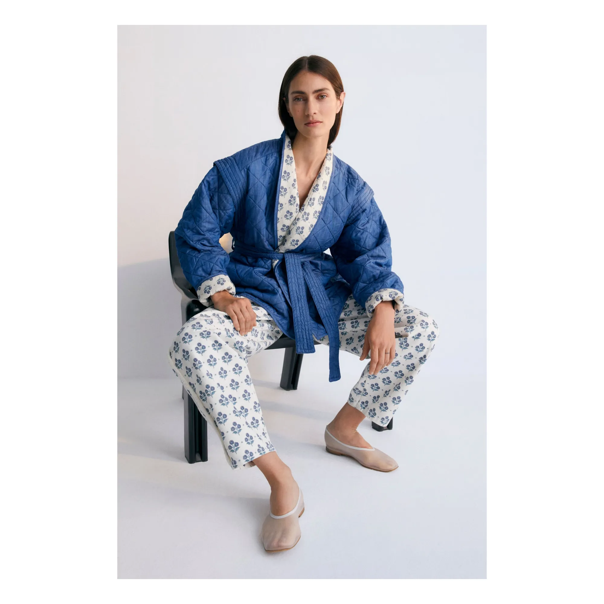 Veste Réversible Eleni Hyacinth Lin - Collection Femme | Bleu- Image produit n°6