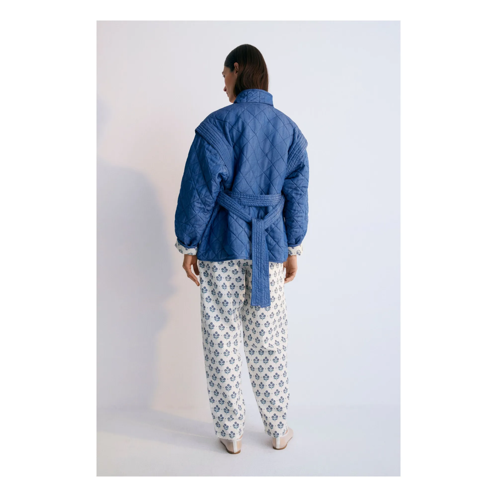 Veste Réversible Eleni Hyacinth Lin - Collection Femme | Bleu- Image produit n°7