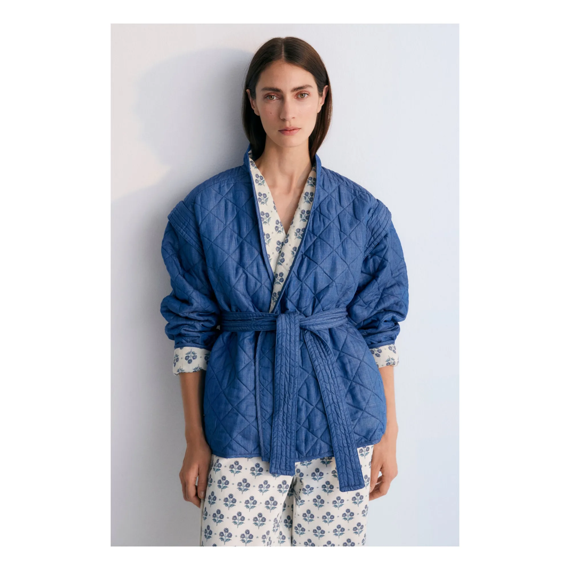 Veste Réversible Eleni Hyacinth Lin - Collection Femme | Bleu- Image produit n°1