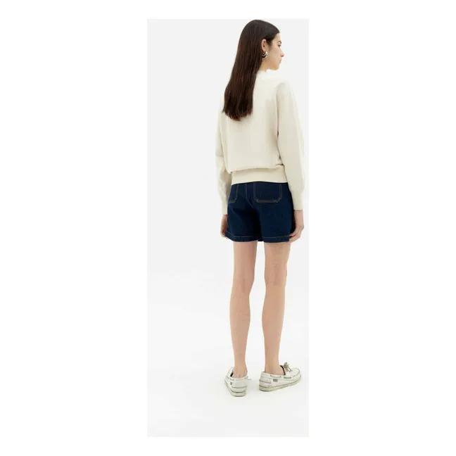 Sudadera Sabine Bonnie de algodón orgánico | Blanco