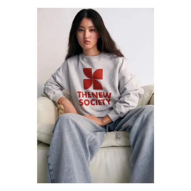 Sudadera Mykonos - Colección de mujer | Gris Jaspeado