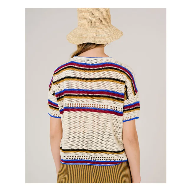 Pullover Carol Makramee | Seidenfarben
