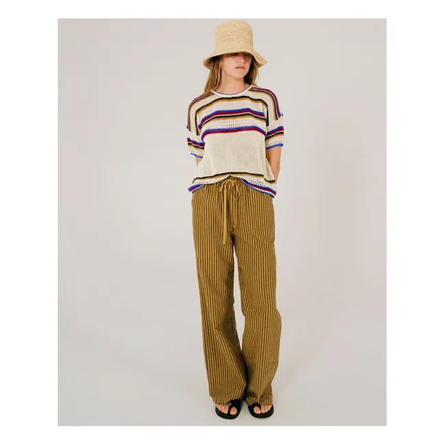 Pullover Carol Makramee | Seidenfarben