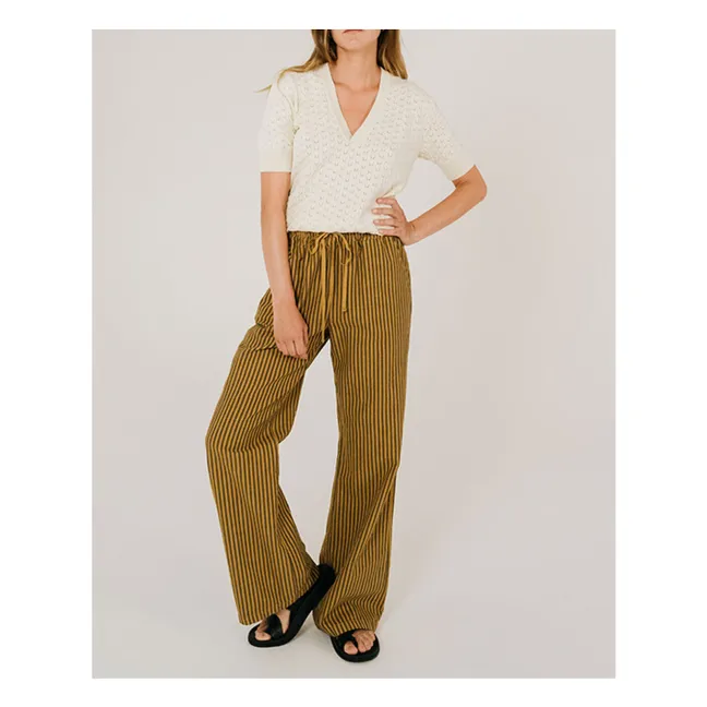 Pantaloni Camil Voyages | Giallo senape