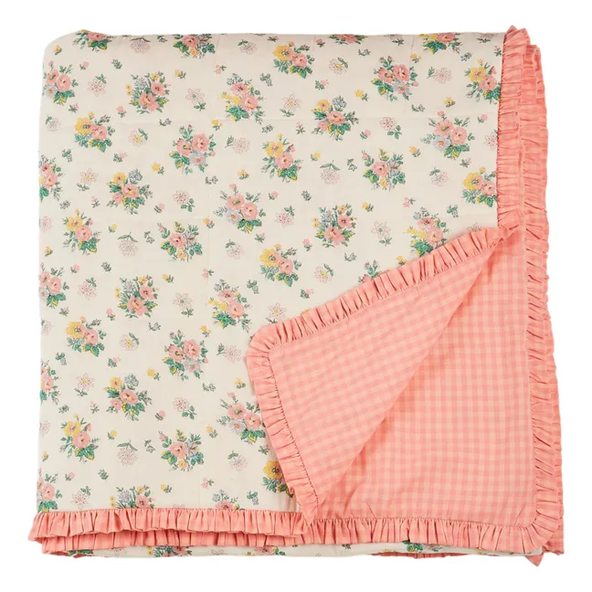 Colcha acolchada reversible | Rosa Pálido