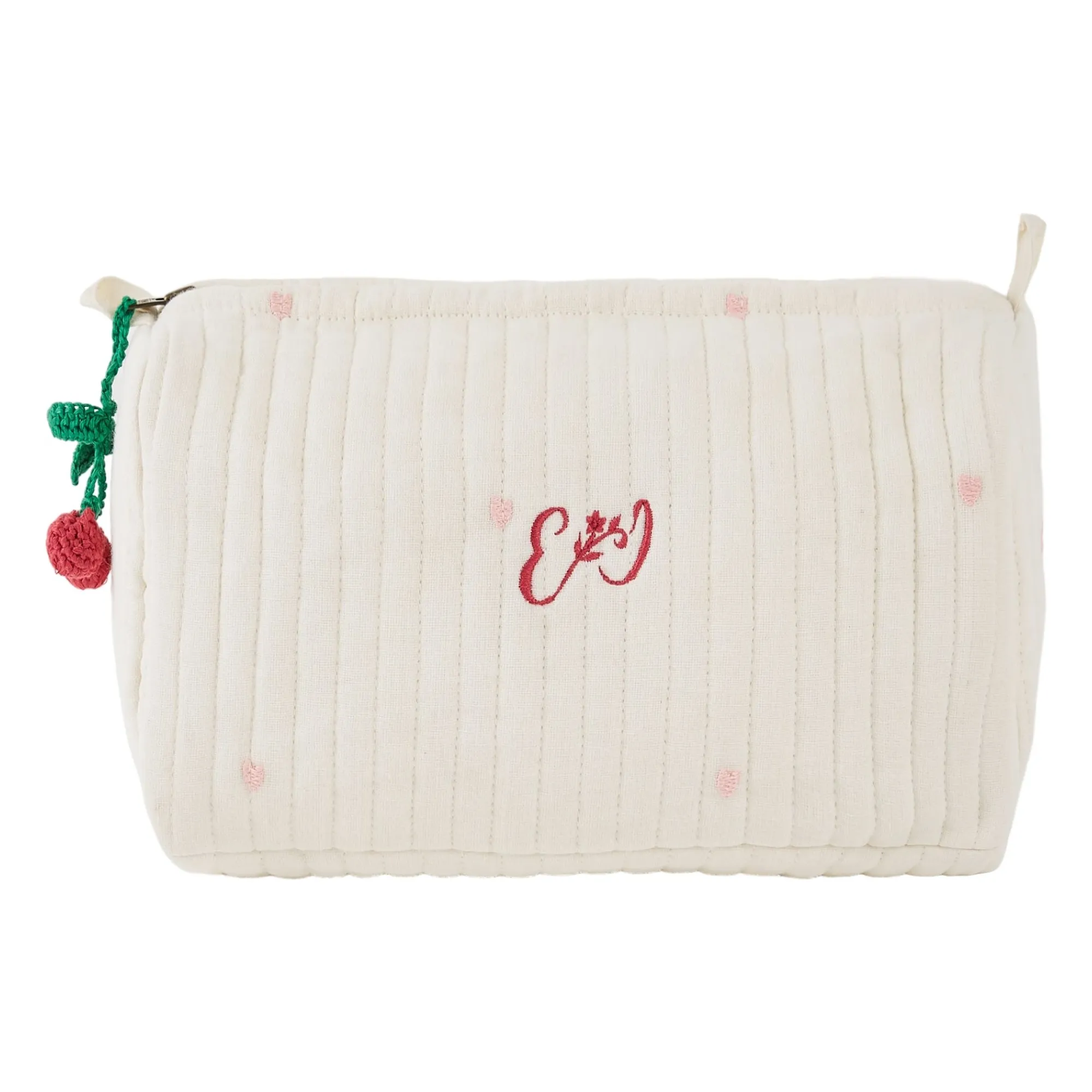 Emile Et Ida Ecru Toiletry Bag