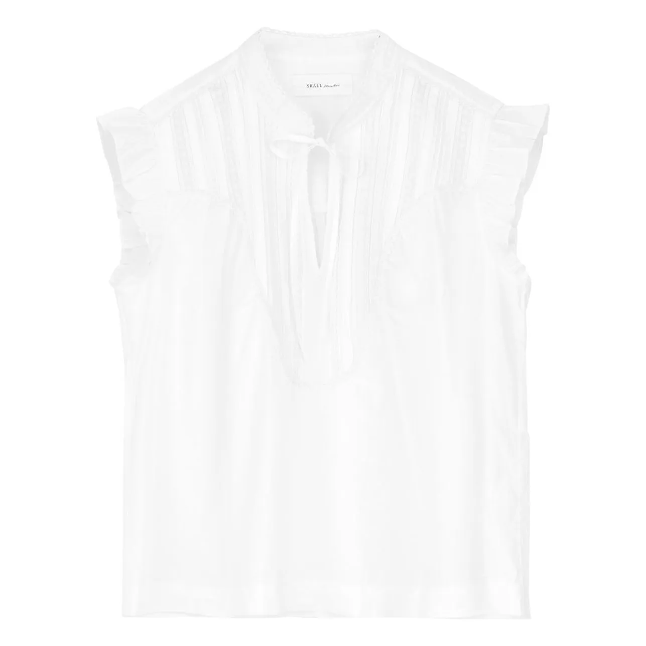 Skall Studio Optic White Aurora Organic Cotton Top
