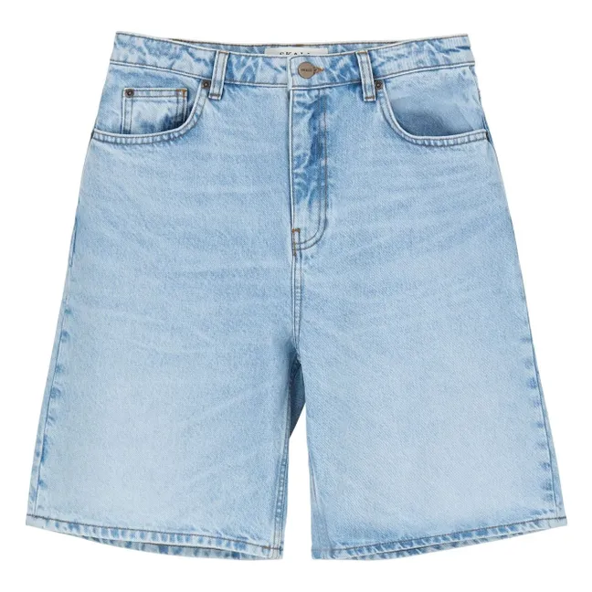 Bermuda Wilson Denim Coton Bio | Light Blue