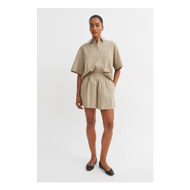 Short Edgar Coton Bio | Vert pâle