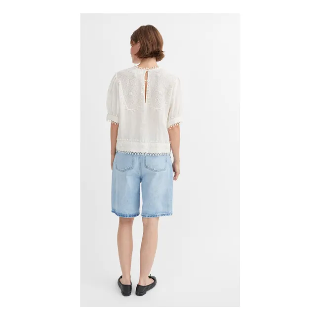 Bluse Emmy Lin | Grauweiß