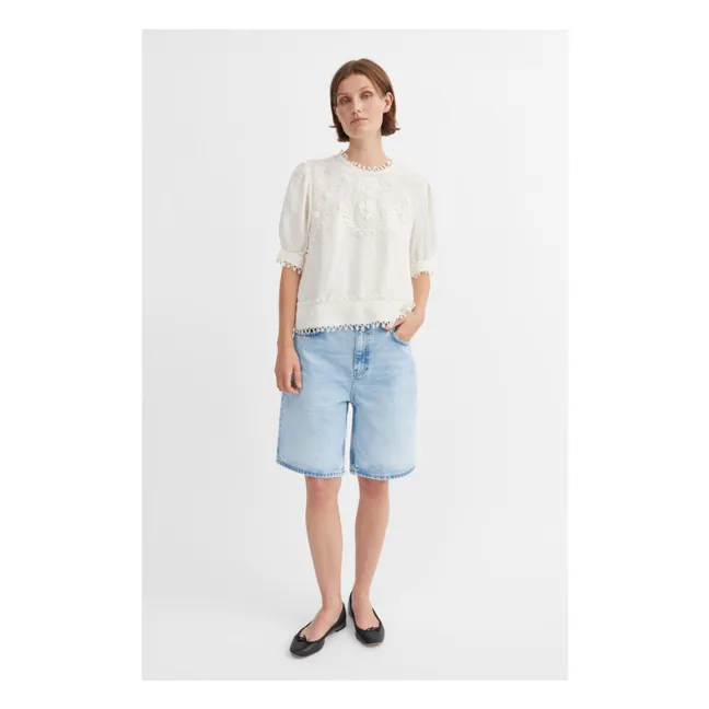 Bluse Emmy Lin | Grauweiß