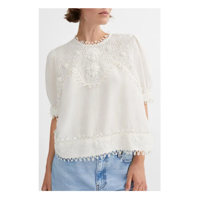 Bluse Emmy Lin | Grauweiß