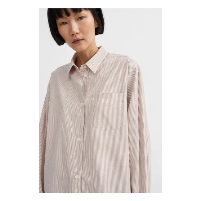 Camisa Edgar Rayas Algodón Ecológico | Beige