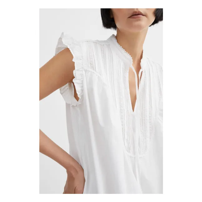 Kleid Aurora Bio-Baumwolle | Weiß-Optik