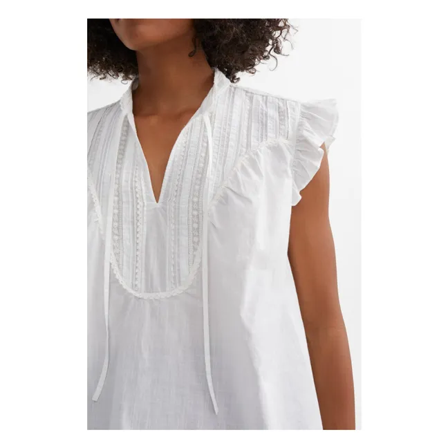 Top de algodón orgánico Aurora | Blanco óptico